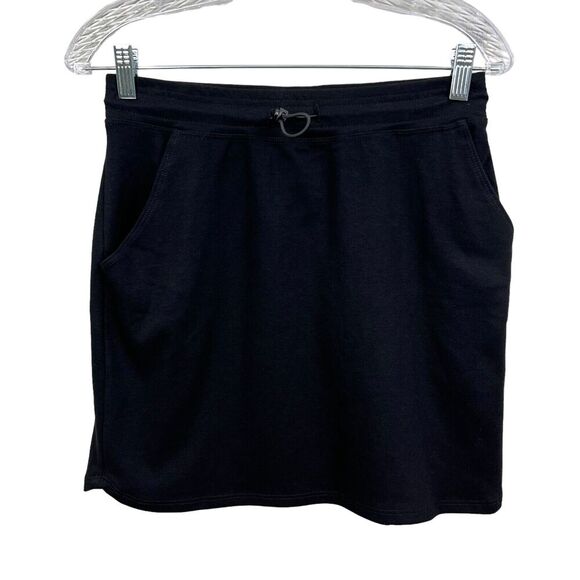Sundry for Evereve Womens Skirt Toggle Waist Pockets Stretch Pull On Black Sz 1‎